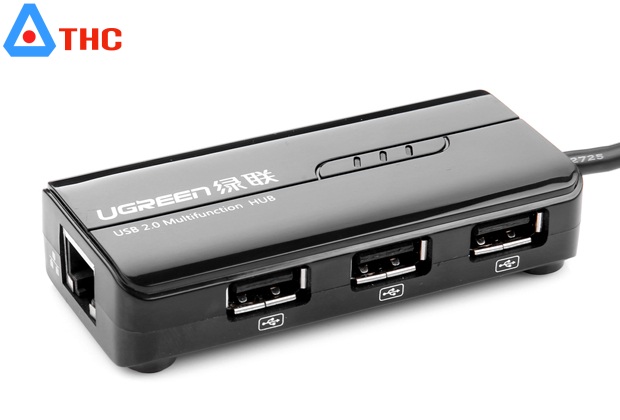 Bộ chuyển USB Type-C sang 3 cổng USB 2.0 + LAN Ugreen